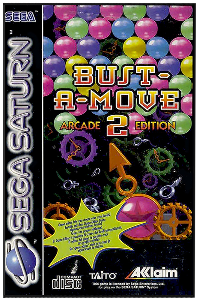 Bust-a-Move 2: Arcade Edition box art for Sega Saturn